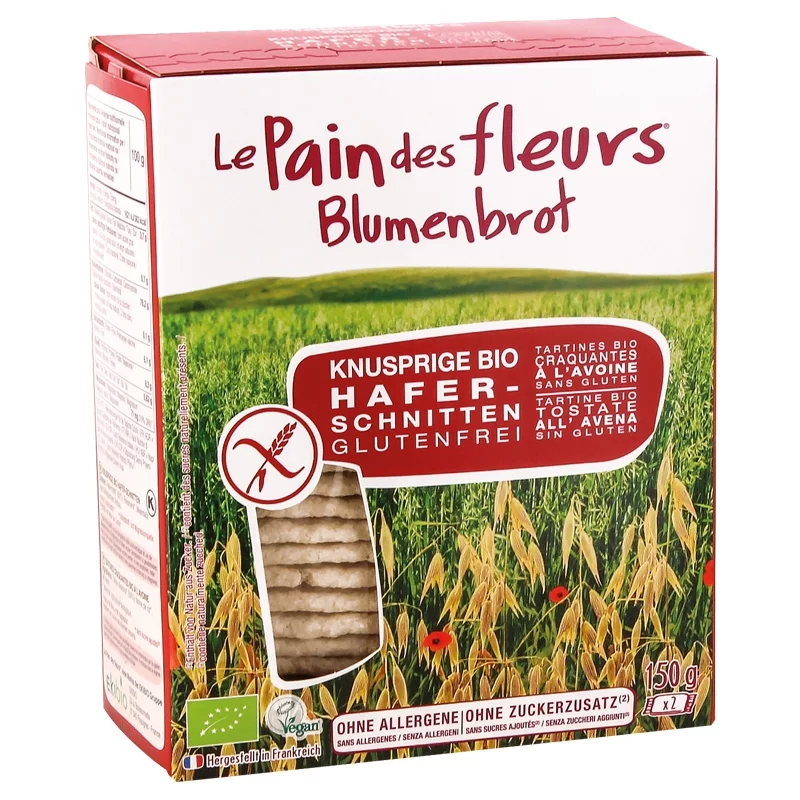 Tartines craquantes à l'avoine BIO - 150g - Le pain des fleurs