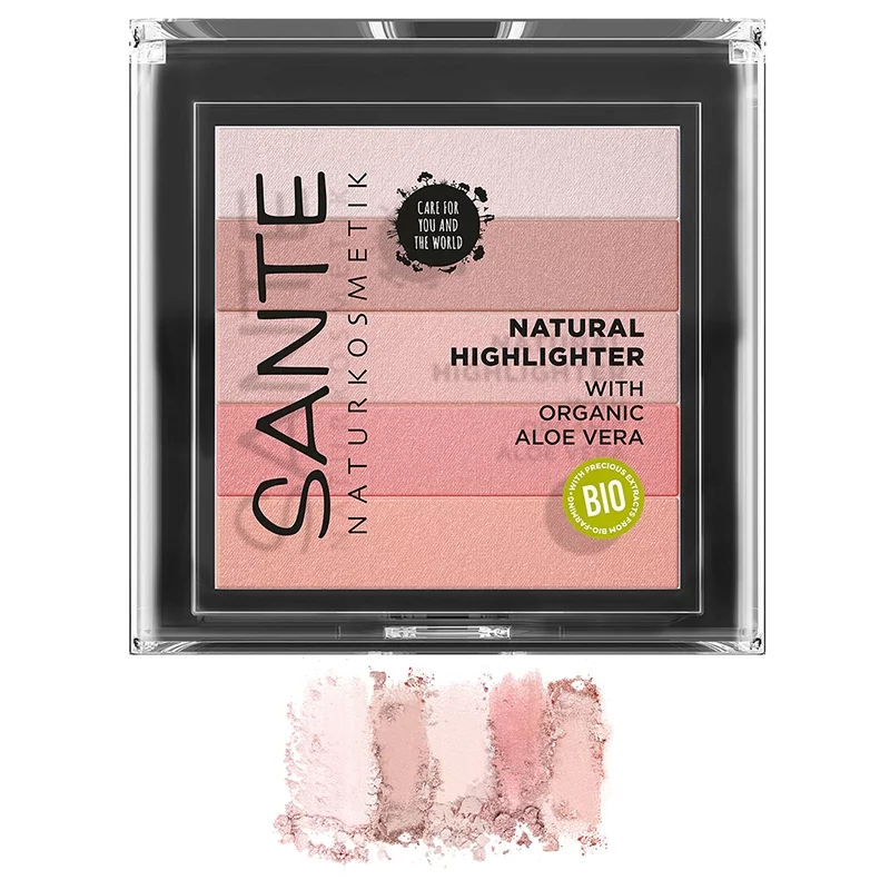 Highlighter BIO N°02 Rose - 7g - Sante