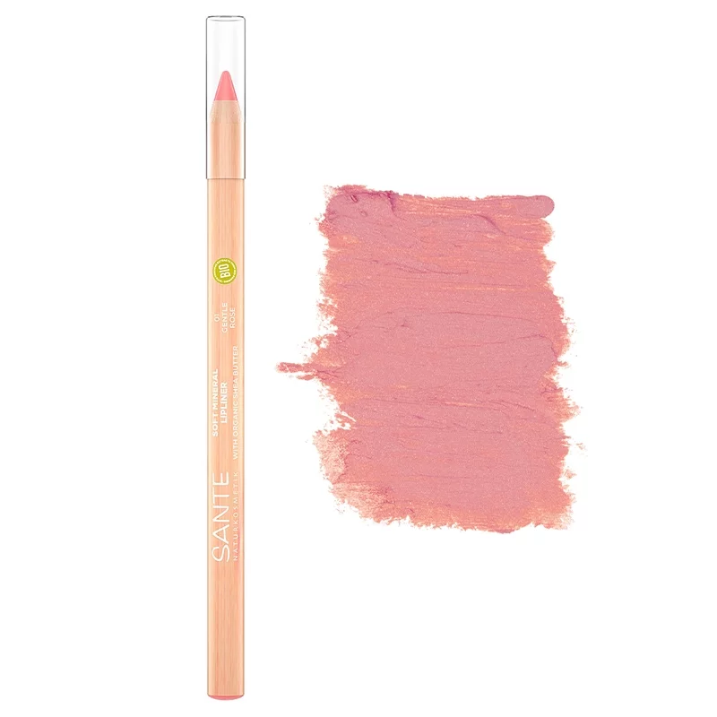 Crayon contour des lèvres BIO N°01 Gentle Rose - 1,14g - Sante