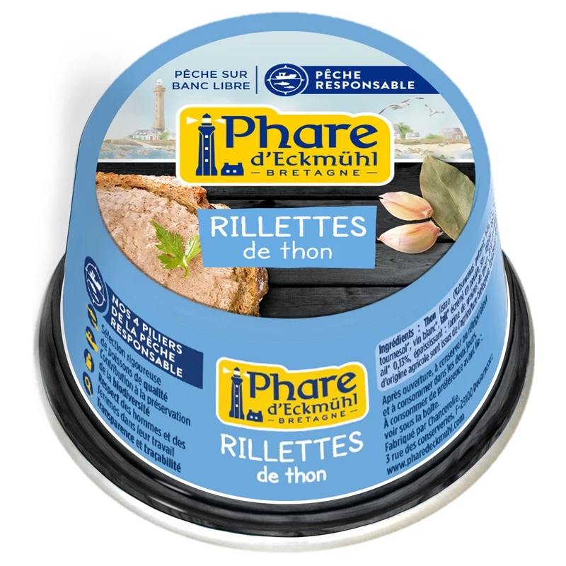 Rillettes de thon - 120g - Phare d'Eckmühl