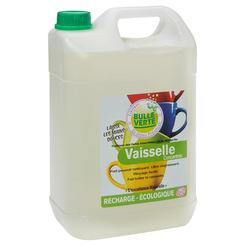 Liquide vaisselle écologique citron & pin - 5l - Bulle Verte