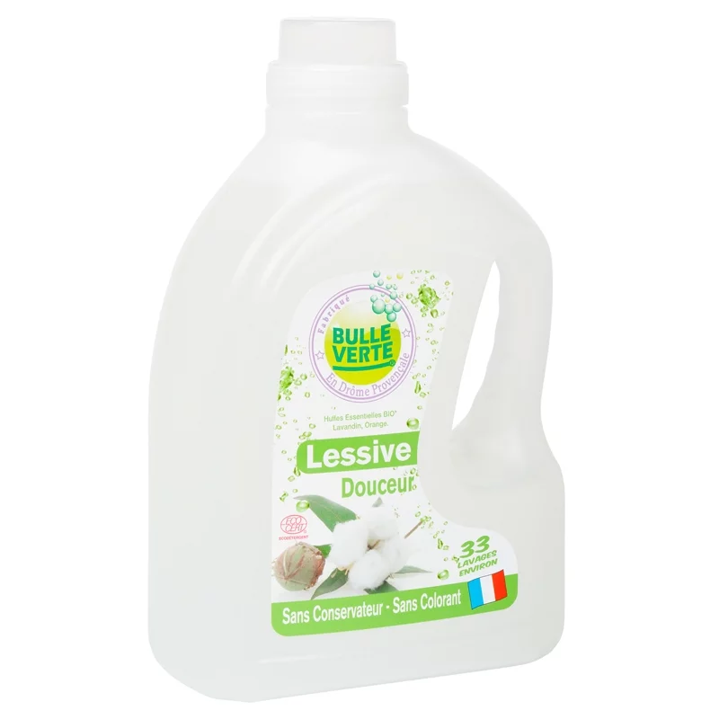 Lessive liquide douceur écologique lavandin & orange - 2l - Bulle Verte