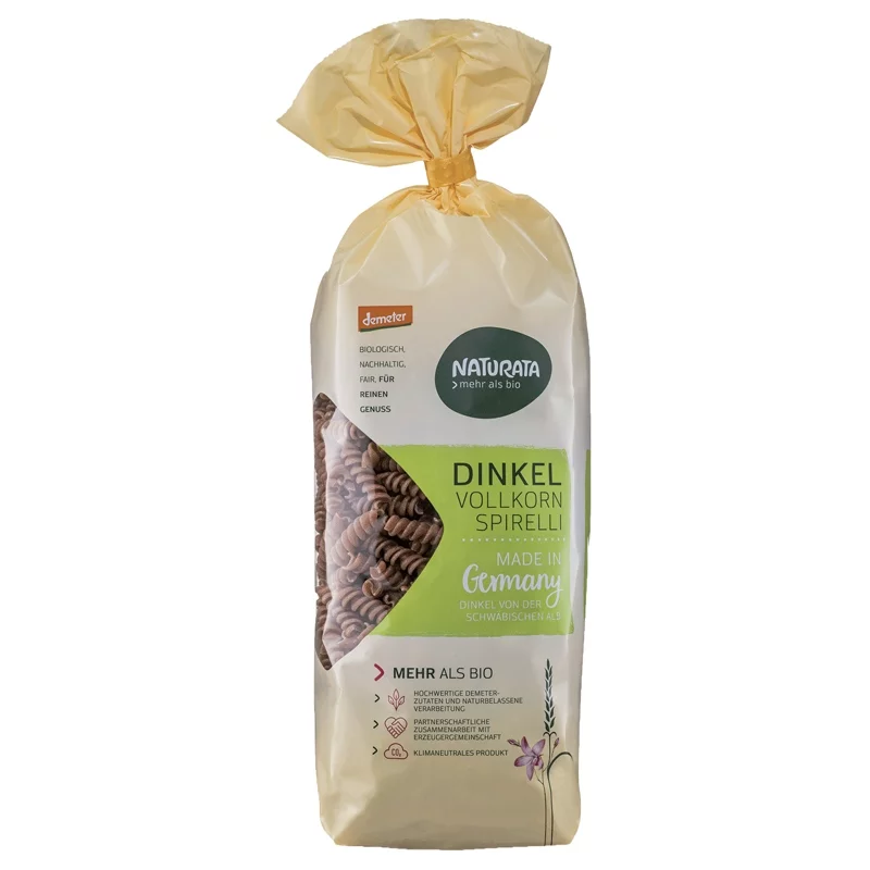 BIO-Spirelli Dinkel Vollkorn - 500g - Naturata