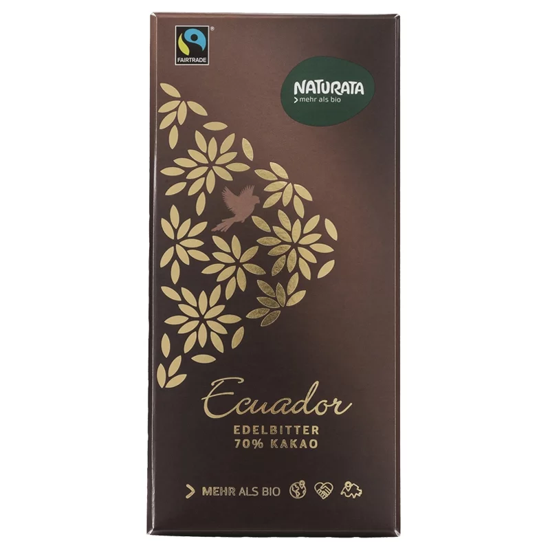 Chocolat noir 70% BIO Équateur - 100g - Naturata