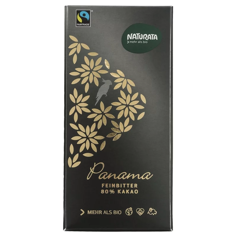 Panama BIO-Edelbitter-Schokolade 80% - 100g - Naturata