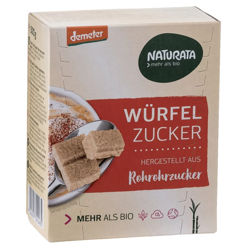 BIO-Würfelzucker aus Roh-Rohrzucker - 500g - Naturata