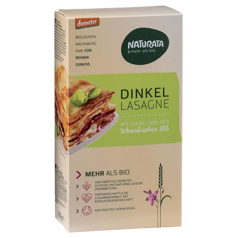 BIO-Lasagne Dinkel hell - 250g - Naturata