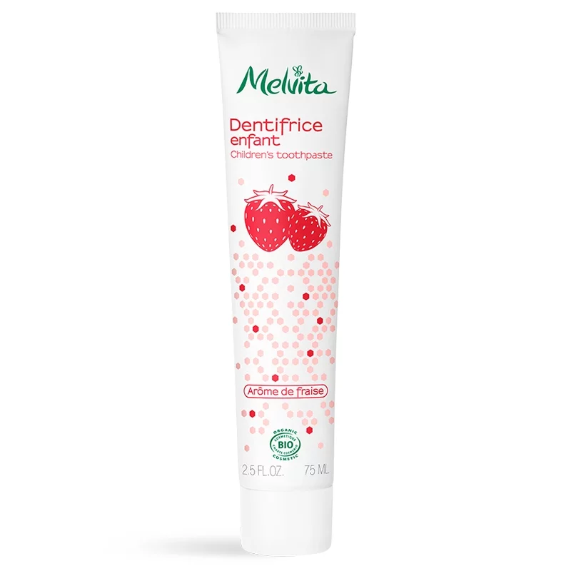 Dentifrice enfant BIO fraise sans fluor - 75ml - Melvita