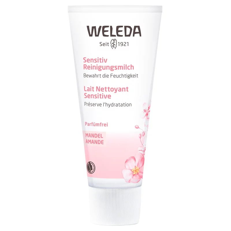 Lait nettoyant sensitive BIO amande - 75ml - Weleda Lait nettoyant sensitive BIO amande - 75ml - Weleda