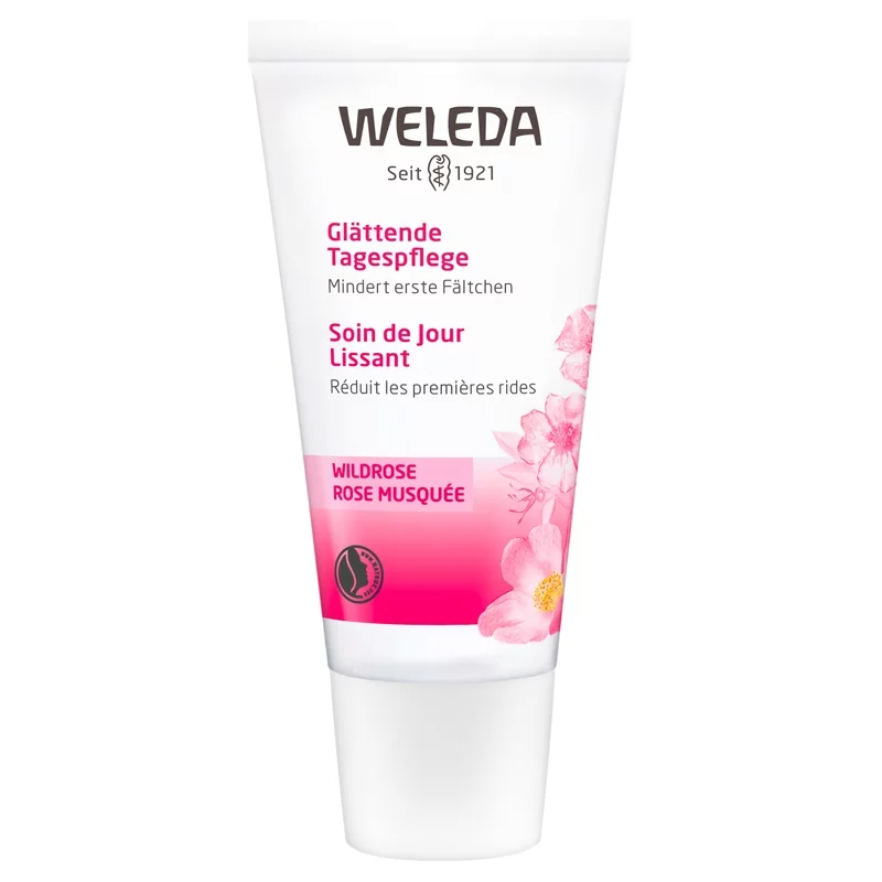 Glättende BIO-Tagespflege Wildrose - 30ml - Weleda