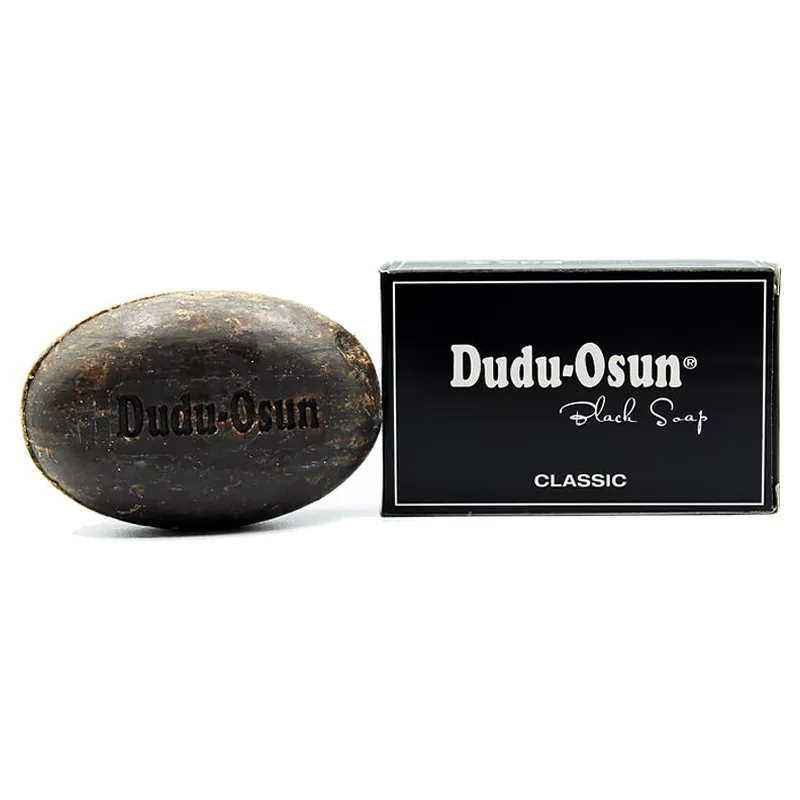 Natürliche parfümierte schwarze Seife Sheabutter - 150g - Dudu-Osun