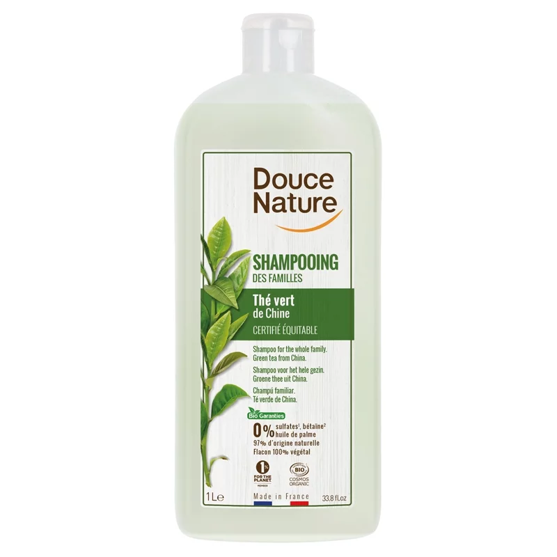 Shampooing des familles BIO thé vert - 1l - Douce Nature