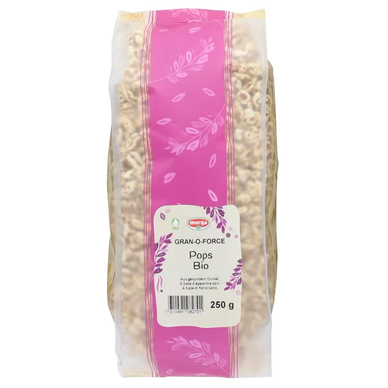 BIO-Dinkel-Pops mit Honig - 250g - Morga BIO-Dinkel-Pops mit Honig - 250g - Morga