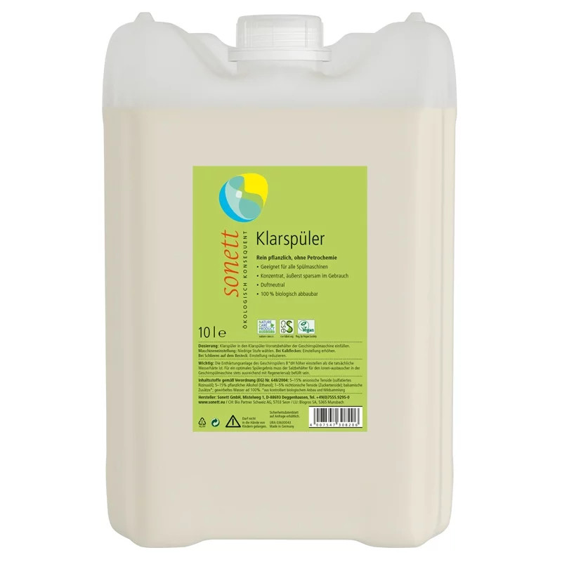 Liquide de rinçage écologique sans parfum - 10l - Sonett﻿