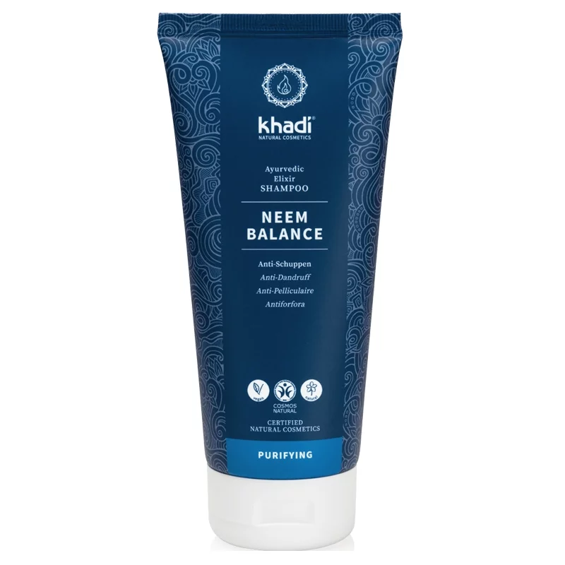 Natürliches ayurvedisches Shampoo Anti-Schuppen Neem - 200ml - Khadi