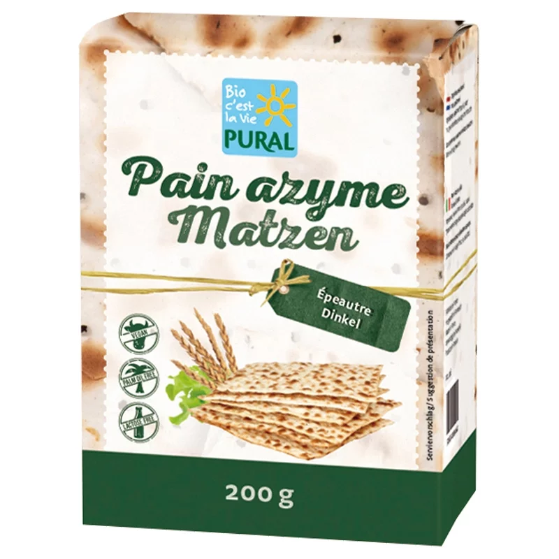 Pain azyme à l'épeautre BIO - 200g - Pural