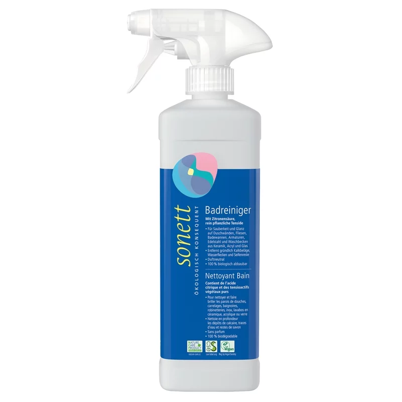 Nettoyant cuisine & salle de bain écologique sans parfum - 500ml - Sonett﻿