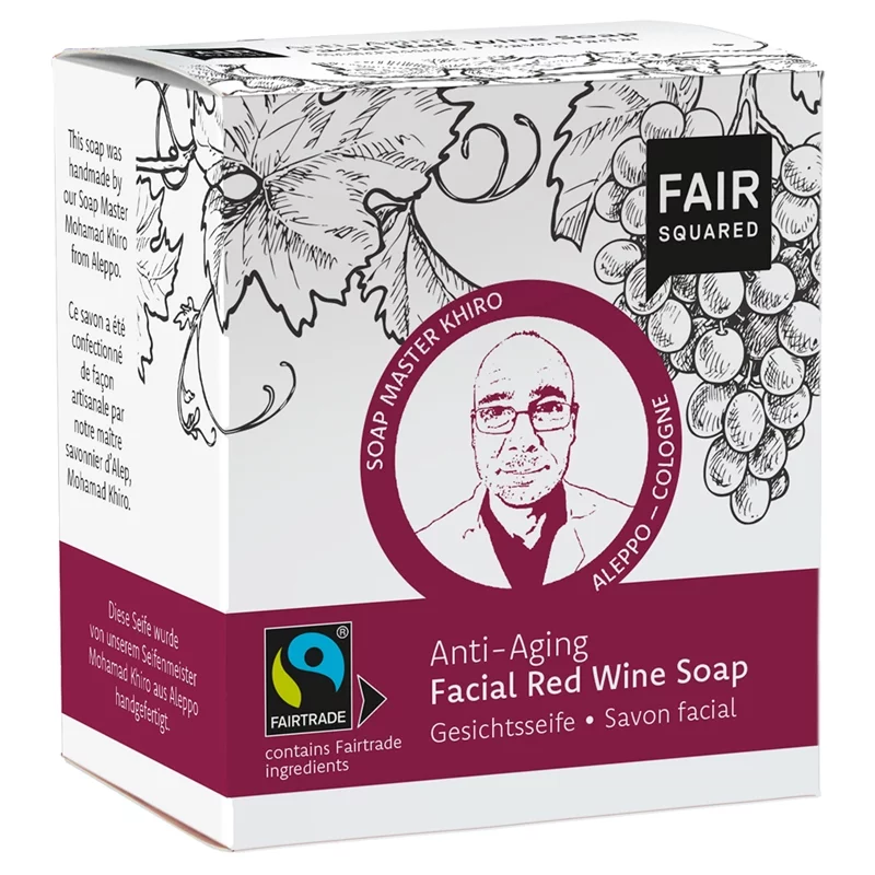 Savon visage BIO vin rouge - 2x80g - Fair Squared