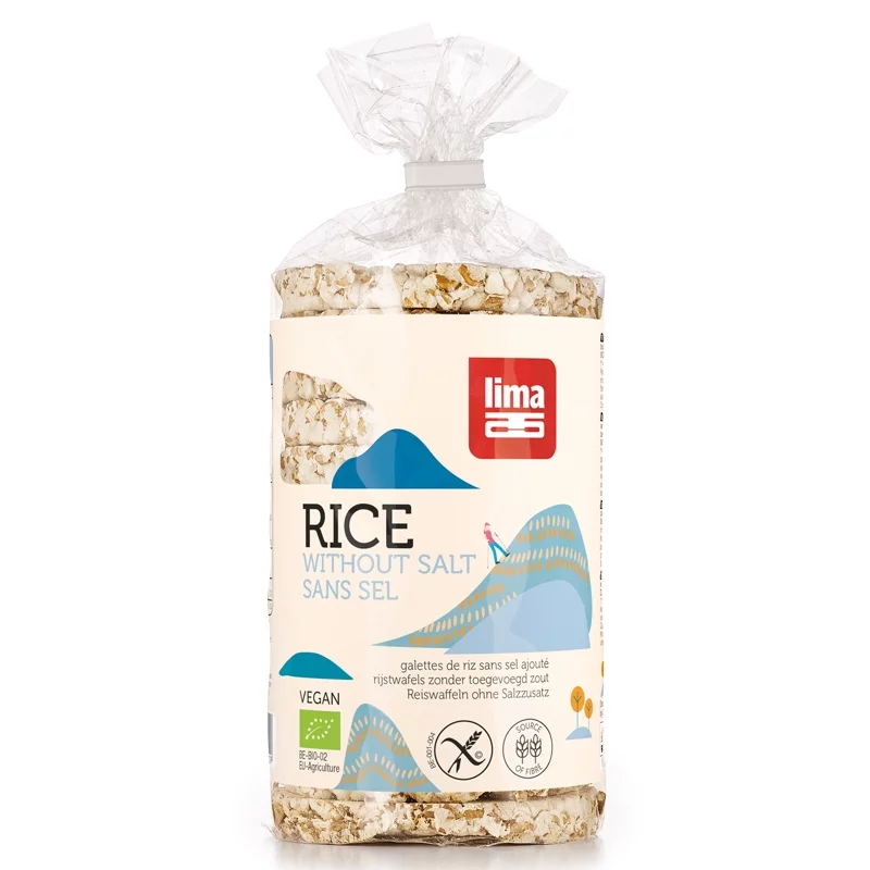 BIO-Reiswaffeln besonders salzarm - 100g - Lima BIO-Reiswaffeln besonders salzarm - 100g - Lima