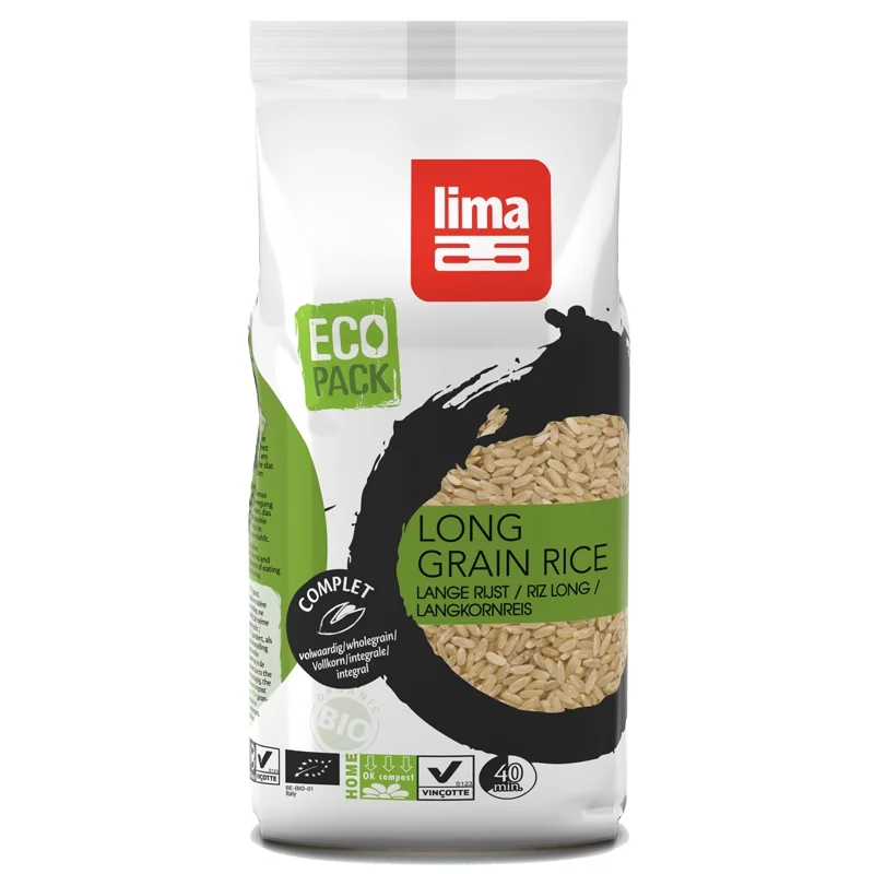 Riz long grain complet BIO - 1kg - Lima