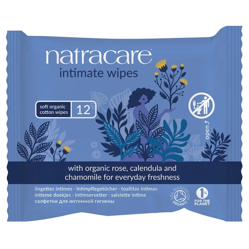 Lingettes intimes BIO - 12 pièces - Natracare﻿