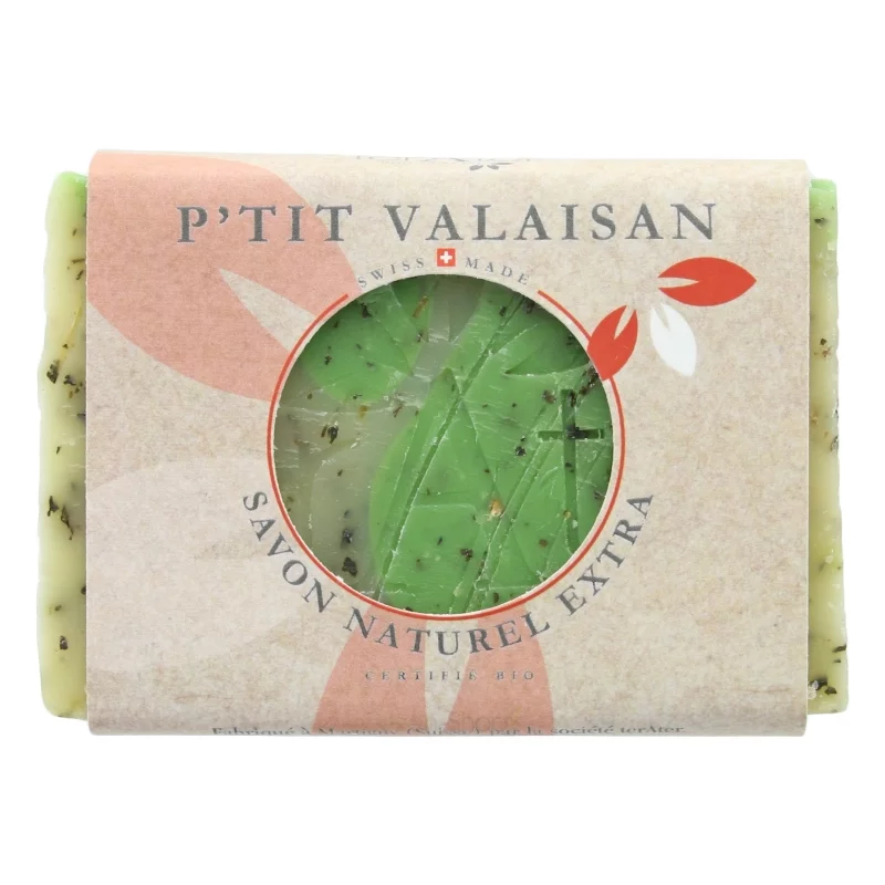 Savon BIO P'tit valaisan abricot, ortie, châtaigne - 100g - terAter