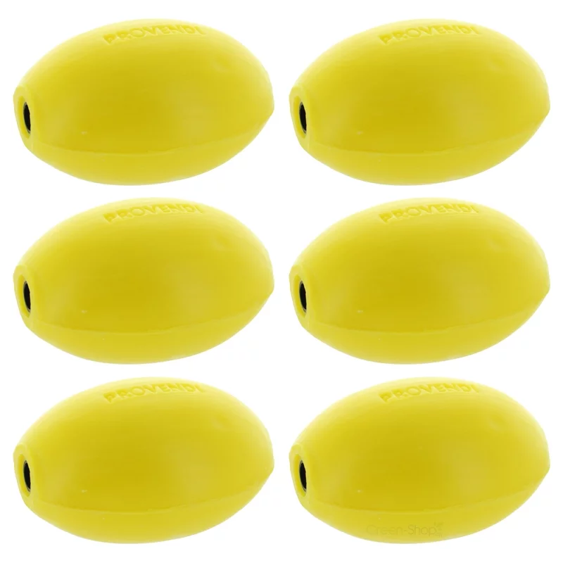 6 savons rotatifs jaunes naturels citron & pomme - 6x290g - Provendi