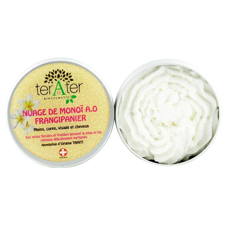 Beurre BIO Nuage de monoï, frangipanier & karité - 60ml - terAter