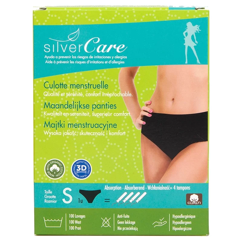 Menstruationsslip Grösse S 34-36 leichte-starke Tage - Silvercare