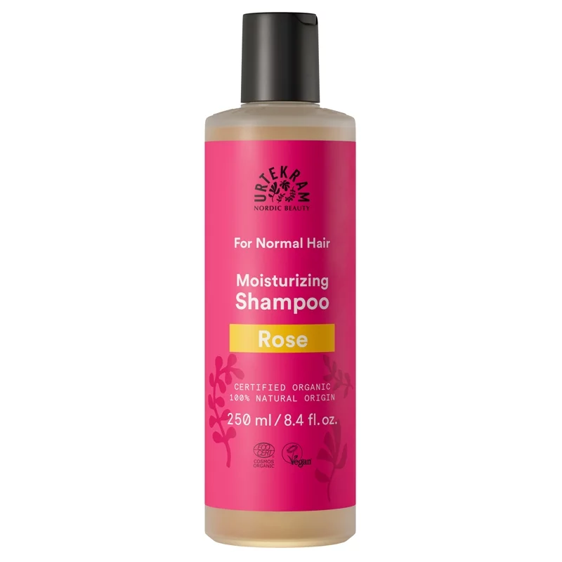 Shampooing cheveux normaux BIO rose - 250ml - Urtekram