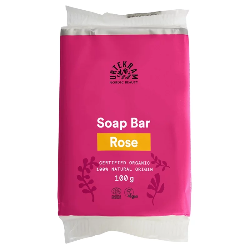 BIO-Seife für reine Verwöhnung Rose - 100g - Urtekram