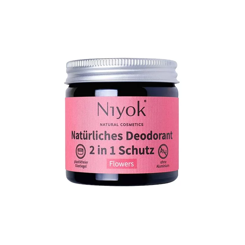 Déodorant crème 2 en 1 naturel Flowers - 40ml - Niyok