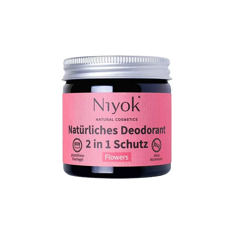 Natürliche 2 in 1 Deocreme Flowers - 40ml - Niyok