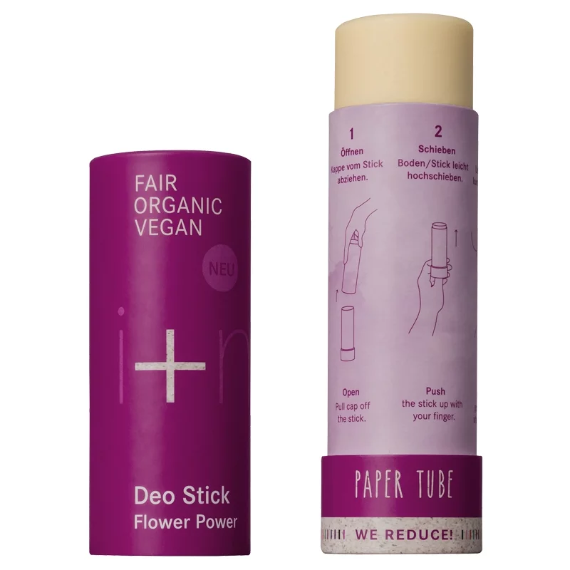 Natürlicher Deo Stick Flower Power Rose, Iris & Maiglöckchen - 48g - i+m