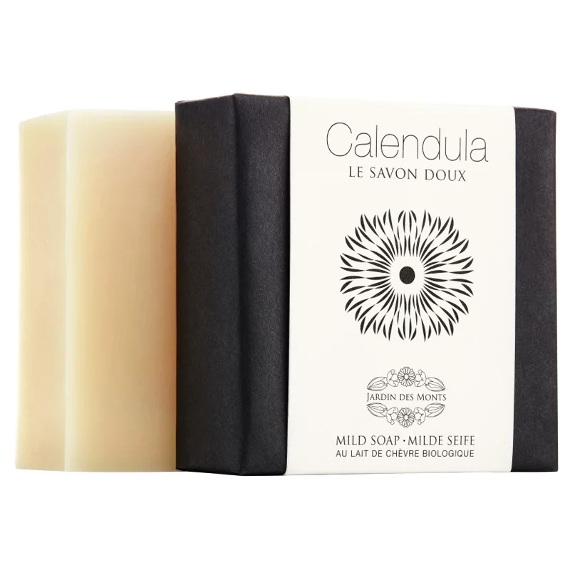 Savon doux BIO calendula - 80g - Jardin des Monts Savon doux BIO calendula - 80g - Jardin des Monts