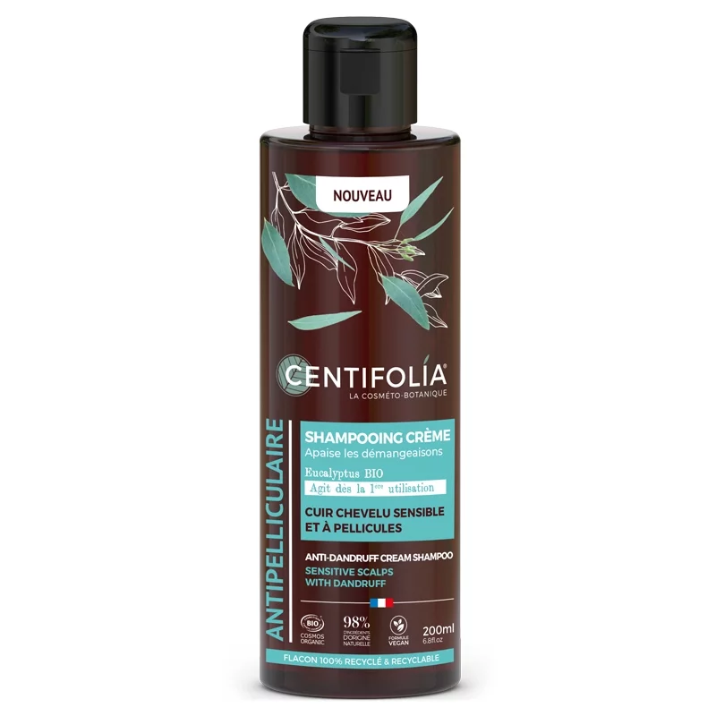 BIO-Creme-Shampoo Anti-Schuppen Eukalyptus - 200ml - Centifolia