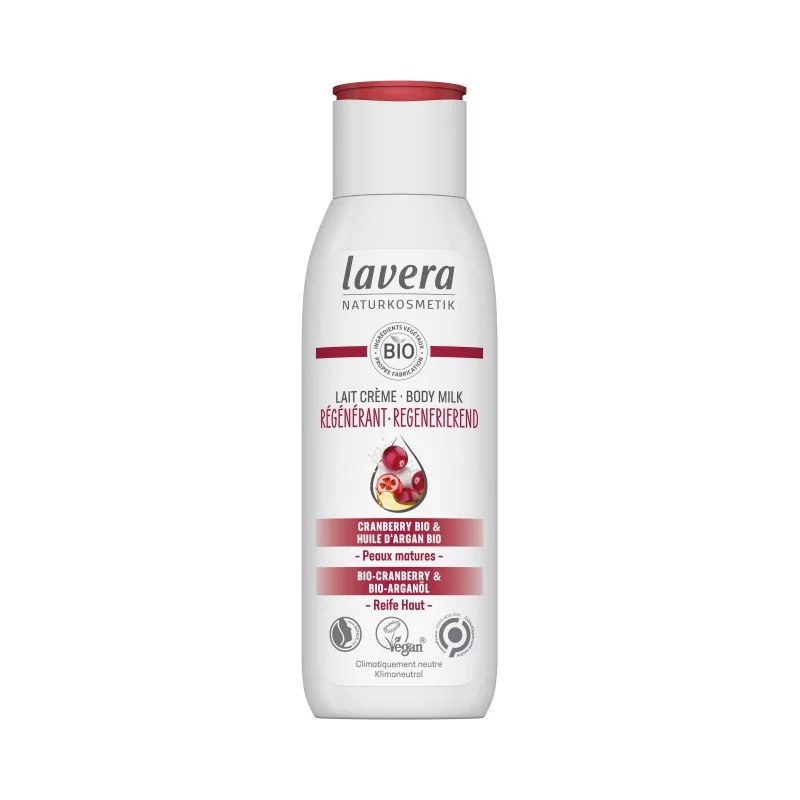 Regenerierende BIO-Bodymilk Cranberry & Argan - 200ml - Lavera