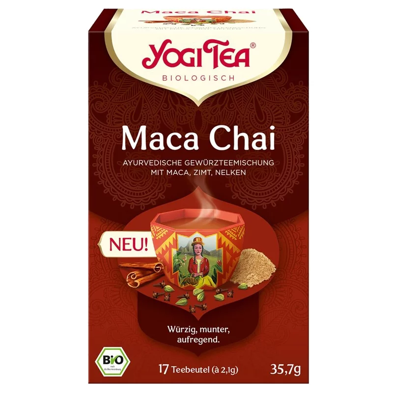 Infusion maca, cannelle & clous de girofle BIO - Maca Chai - Yogi Tea