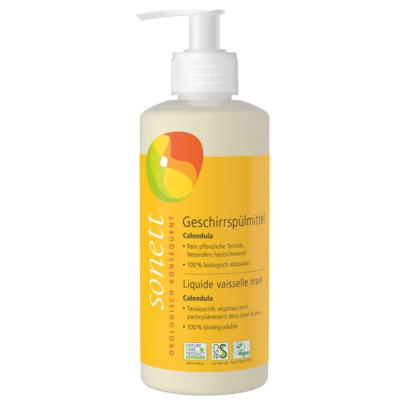 Liquide vaisselle écologique calendula - 300ml - Sonett Liquide vaisselle écologique calendula - 300ml - Sonett