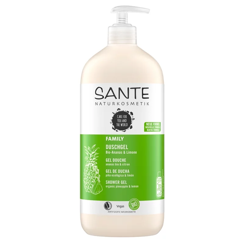 Gel douche famille BIO ananas & citron - 950ml - Sante