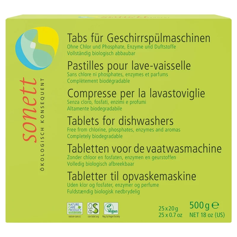 Pastilles lave-vaisselle écologiques sans parfum - 500g - Sonett﻿