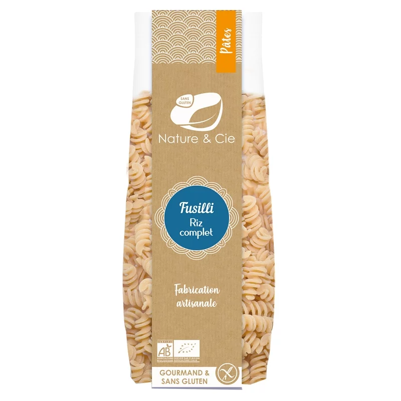 Fusilli au riz complet BIO - 250g - Nature&Cie