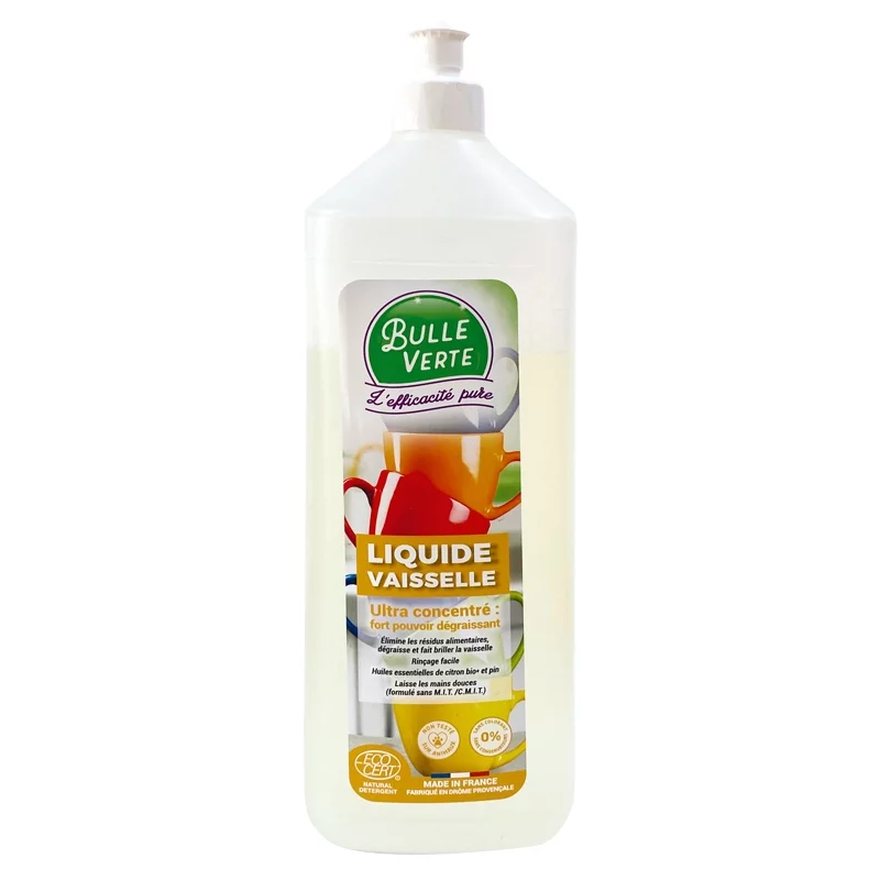 Liquide vaisselle écologique citron & pin - 1l - Bulle Verte