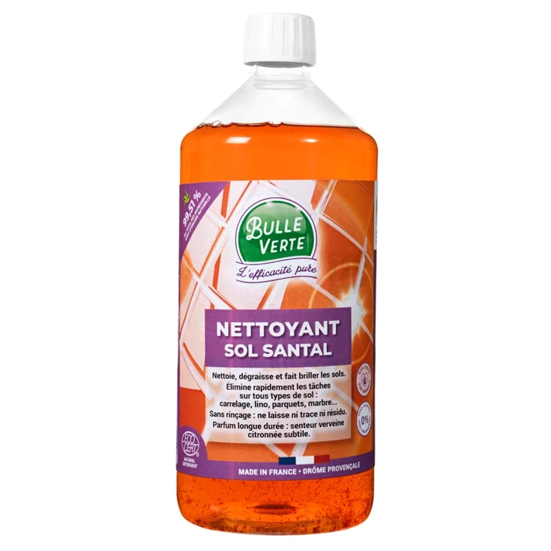 Nettoyant sols écologique santal - 1kg - Bulle Verte