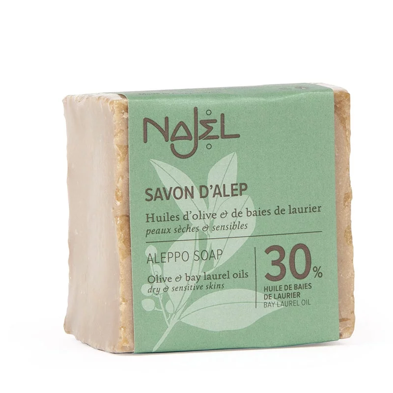Savon d'Alep olive & 30% laurier - 185g - Najel