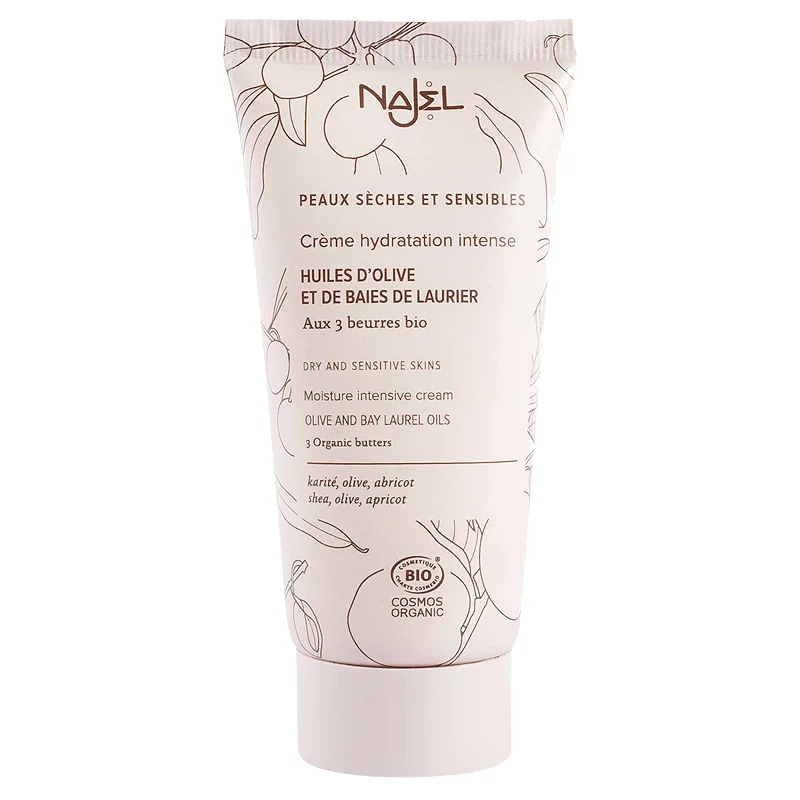 Crème hydratation intense BIO olive, laurier & 3 beurres - 50ml - Najel