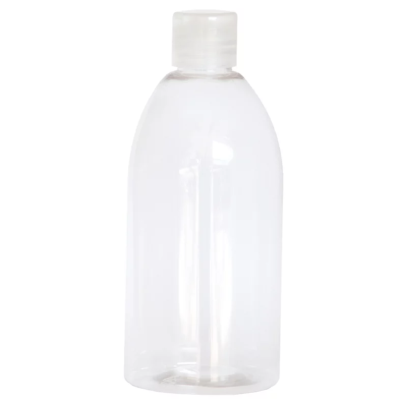 Transparente Plastikflasche 500ml mit transparentem Clip-Verschluss - 1 Stück - Centifolia