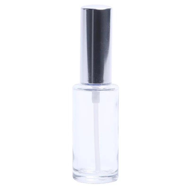 Flacon verre 15ml avec pompe spray argent - Centifolia