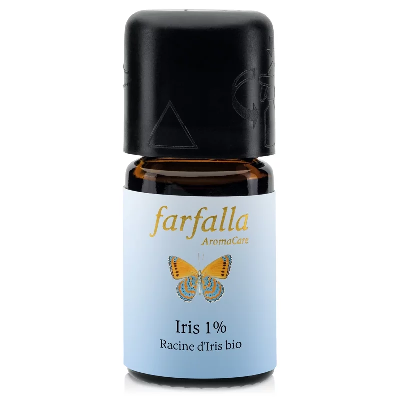 Huile essentielle Racine d'Iris 1% (99% alcool) BIO - 5ml - Farfalla