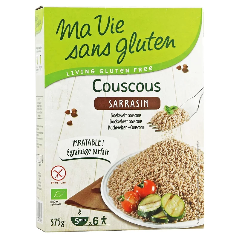 Couscous au sarrasin BIO - 375g - Ma vie sans gluten